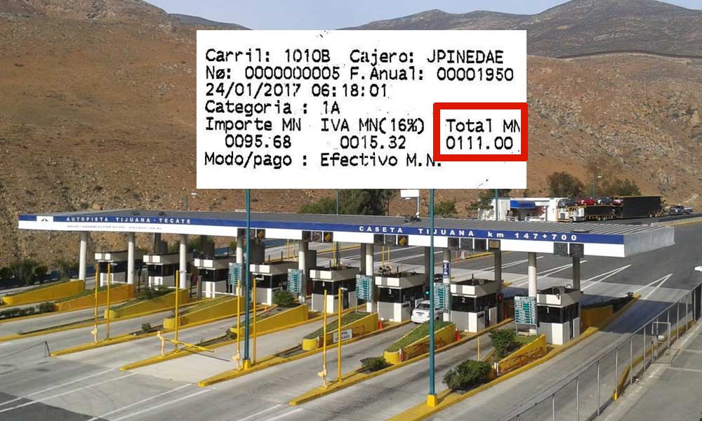 Denuncian aumento de 4 pesos en autopista de cuota Tijuana – Tecate