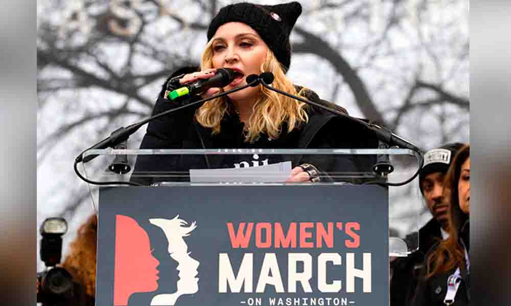 Piden que Madonna sea arrestada por discurso en manifestación masiva