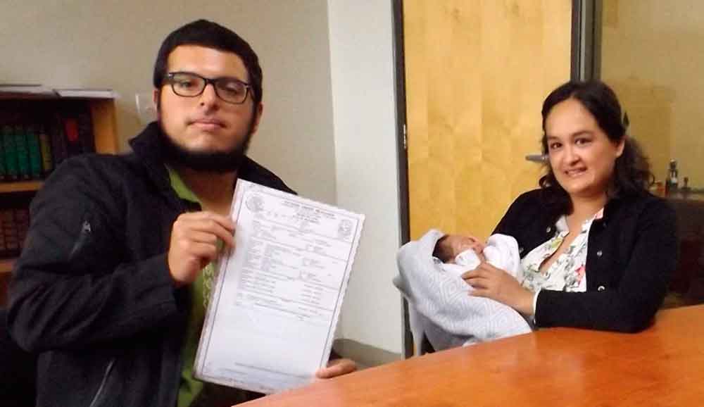 Registran por primera vez a bebé con apellido materno en Ensenada