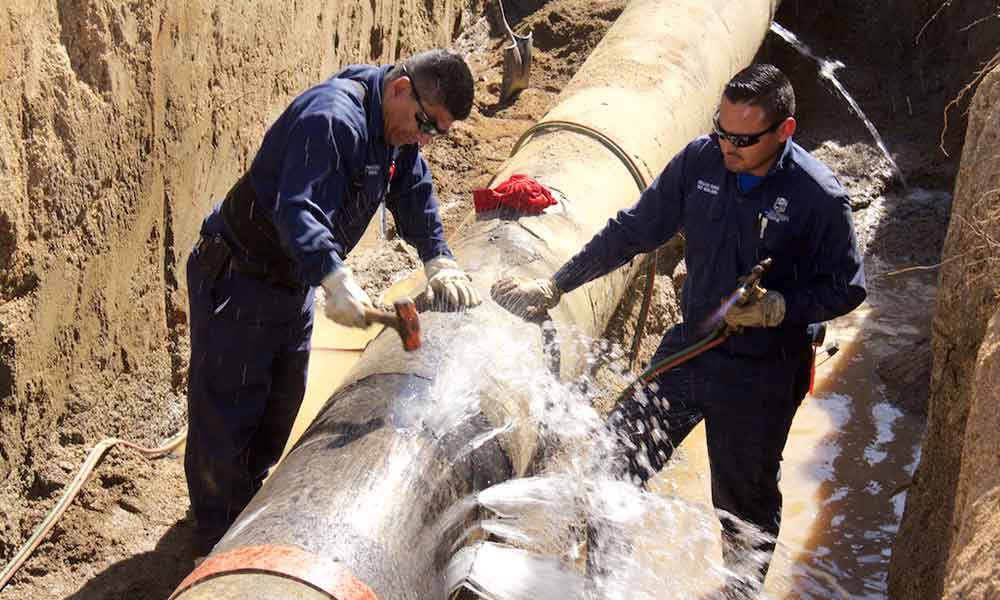 Restablece CESPTE servicio de agua potable en valle de las palmas