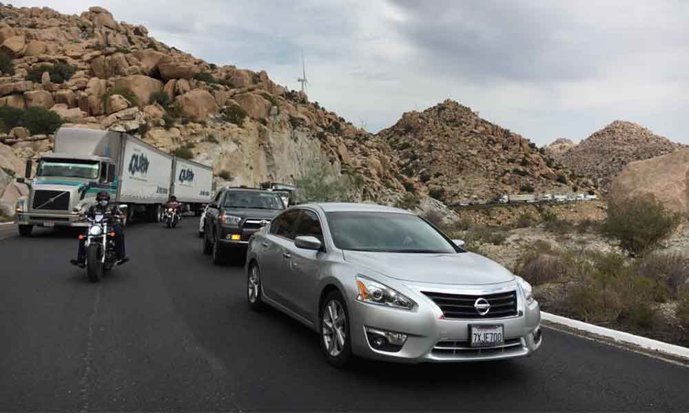 Tráfico en autopista Centinela – La Rumorosa; Tomar precauciones