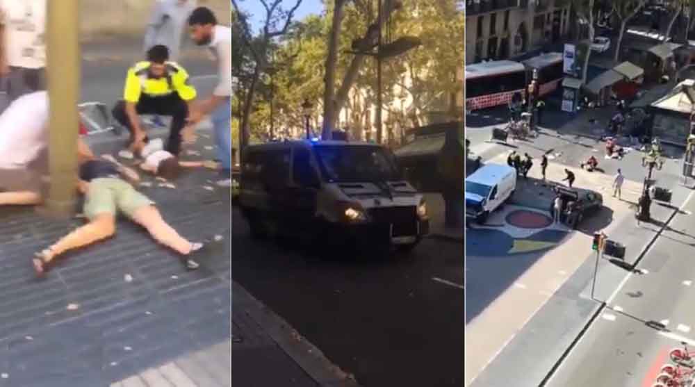 Atentado terrorista deja al menos 13 muertos en Barcelona