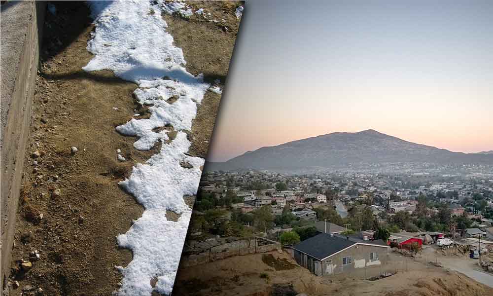 Tras nevada en Rumorosa amanece a -4 grados en Tecate, no se acumuló la nieve