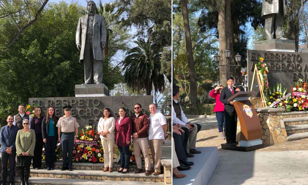 Rinden Homenaje a Benito Juárez en Tecate