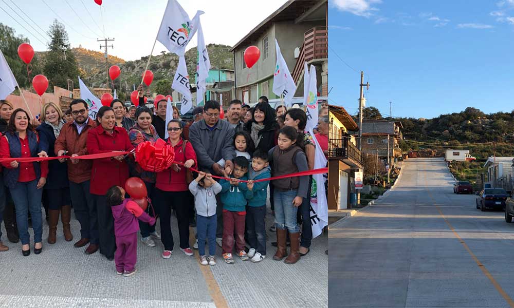Inaugura Ayuntamiento de Tecate tres calles nuevas que dan conectividad entre colonias