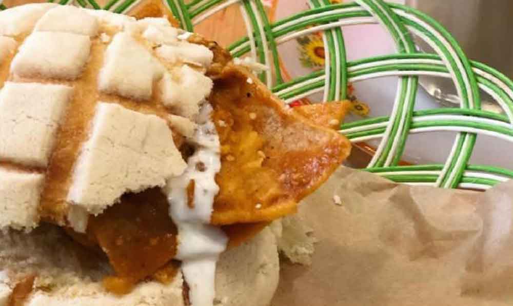 Concha rellena de chilaquiles, el último antojo de los mexicanos