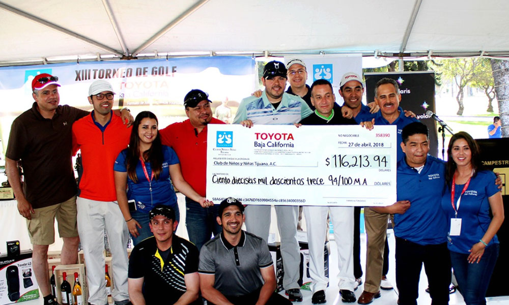 Realiza Toyota Baja California torneo de Golf a beneficio de niños vulnerables