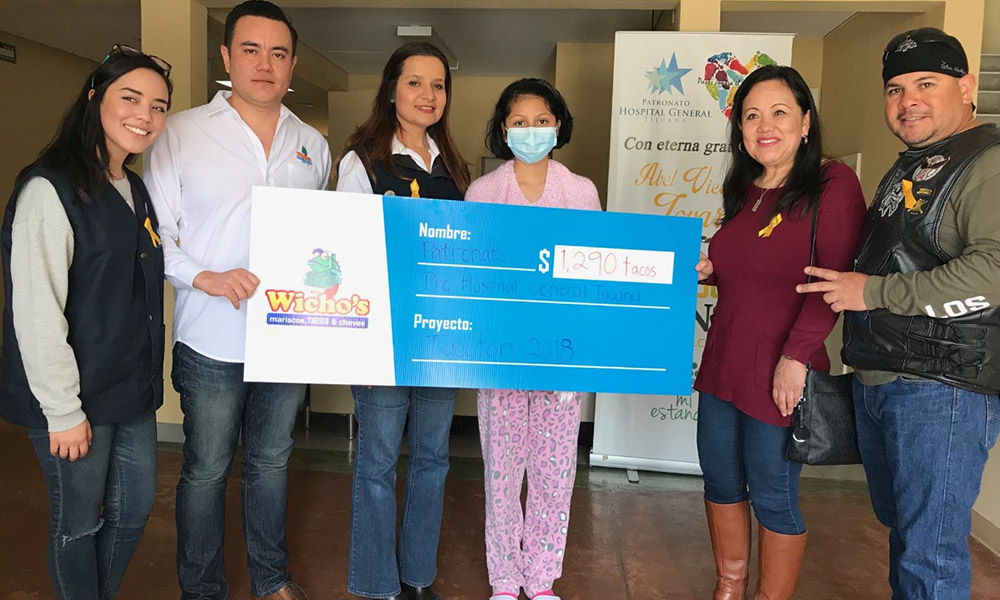 Reciben donativo del evento “Tacoton” a beneficio de niños con cáncer en Tijuana