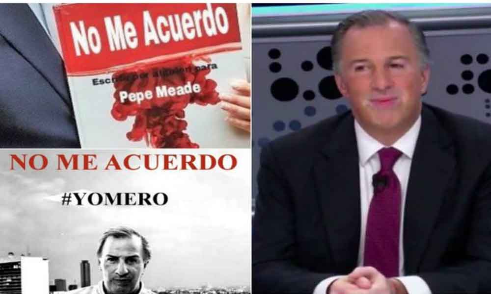 José Antonio Meade candidato del PRI no recuerda el nombre del libro que él escribió