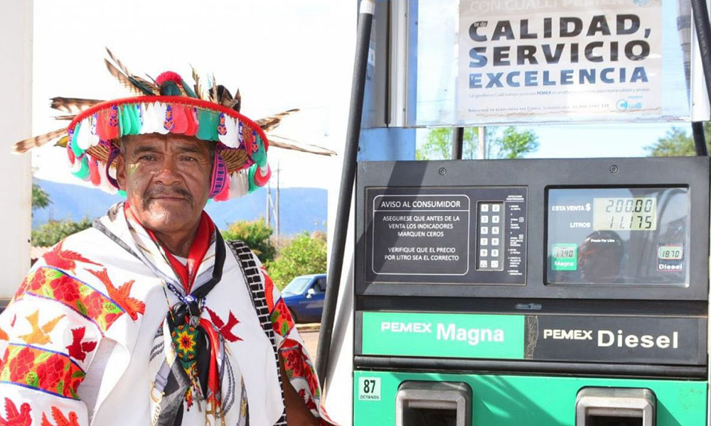 Nativos Huicholes crean gasolinera comunitaria