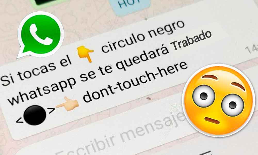 Cuidado con el “círculo negro” de WhatsApp