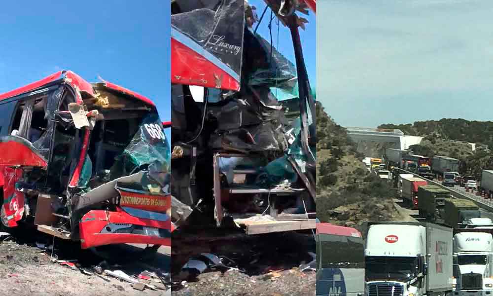 Accidente sobre la carretera de cuota Mexicali-Tecate a la altura de El Condor, tome precauciones