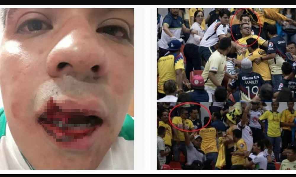 (VIDEO) Aficionados del América golpearon a seguidor del Santos Laguna