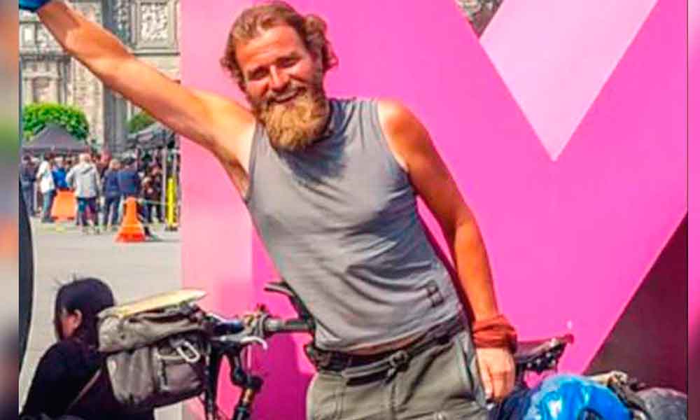Alemán que viajó por el mundo en su bicicleta, llega a México y se reporta desaparecido