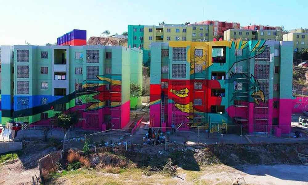 Casi terminado en Tijuana el mural más grande de América Latina