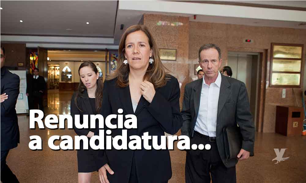Renuncia Margarita Zavala a su candidatura independiente
