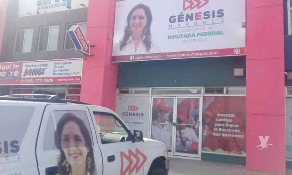 Roban carro “rotulado” a candidata por el PRI en Ensenada
