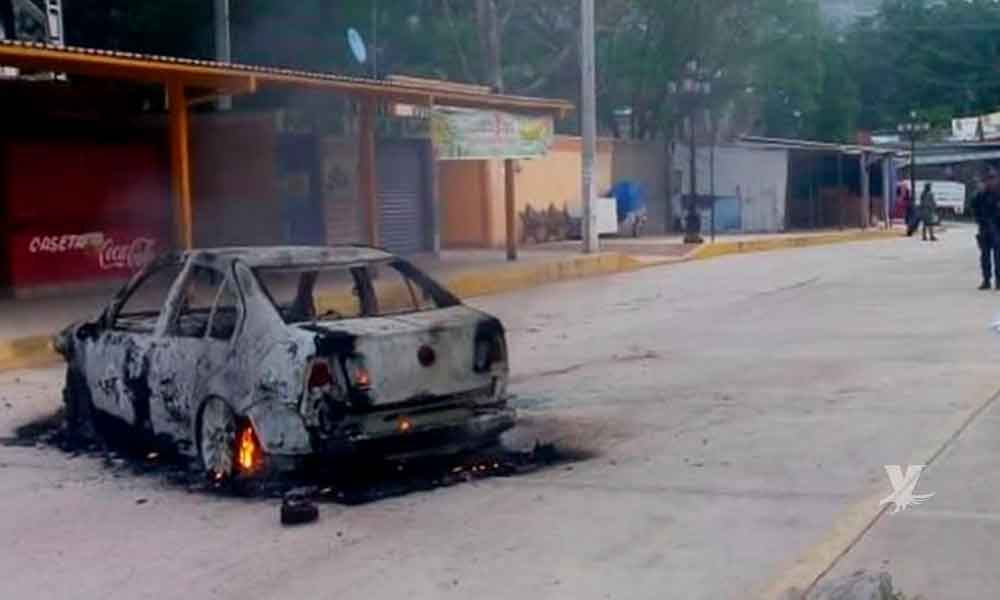 Queman automóvil y asesinan al Director de Seguridad Pública de Zitlala, Guerrero