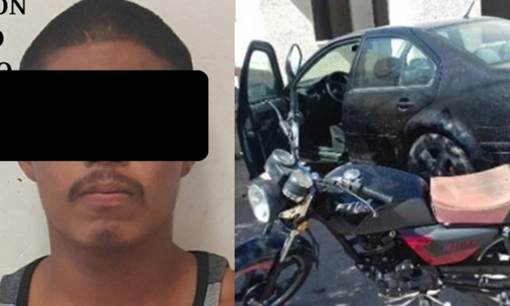 Detienen sujeto en posesión de moto robada en Mexicali