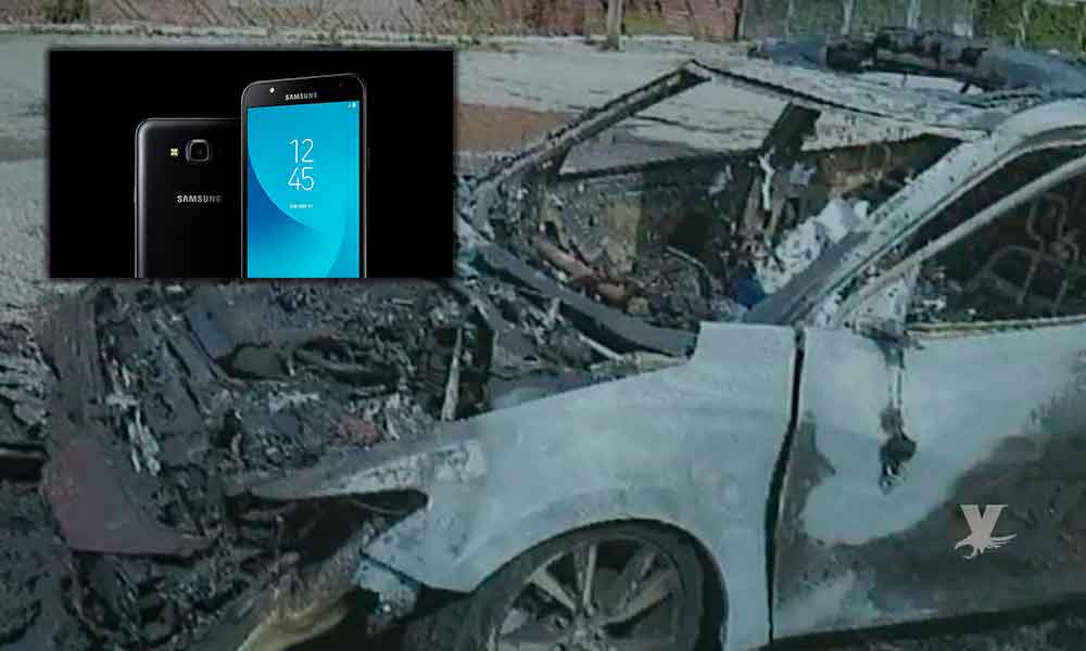 (VIDEO) Mujer dice que su celular Samsung Galaxy explotó e incendió su coche