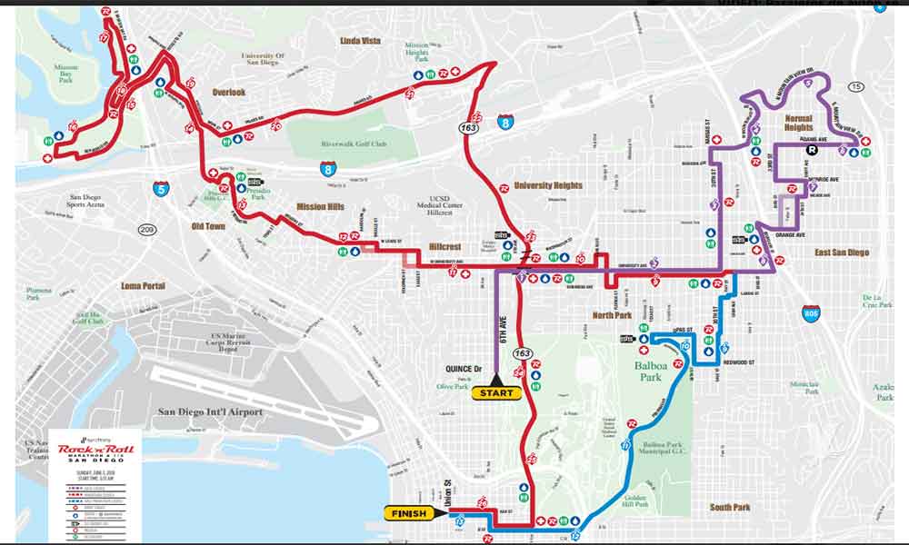 Calles de San Diego estarán cerradas por el maratón