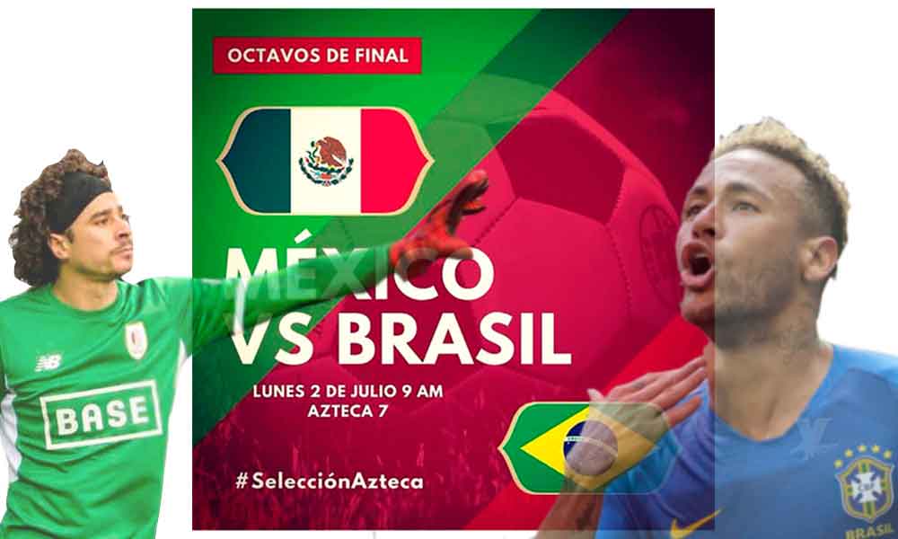 México enfrentará en octavos de final a Brasil