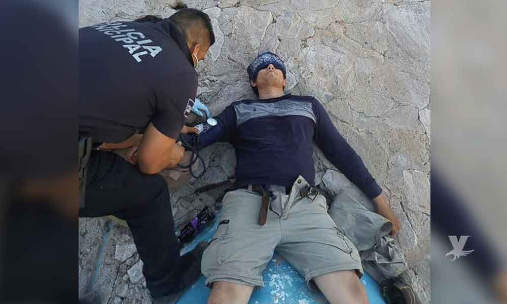 Rescatista sufre golpe de calor durante operativo de rescate de senderistas en el Centinela