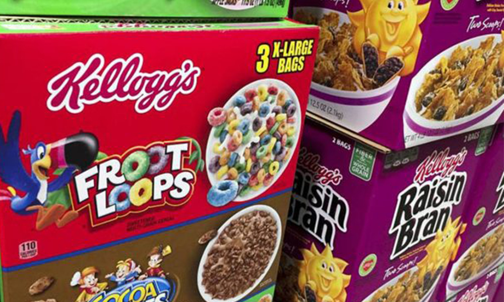 Retiran cereales Kellogg’s por brote de salmonella en California