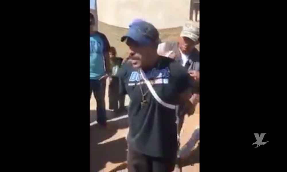 (VIDEO) Fanáticos de la Baja 500 capturan a ladrón después de robar en un oxxo