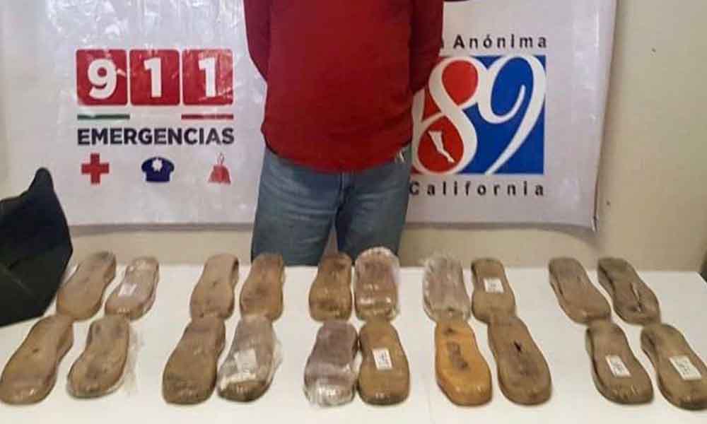 Decomisan más de 11 kilos de heroína tras asegurar a un sujeto en Tijuana