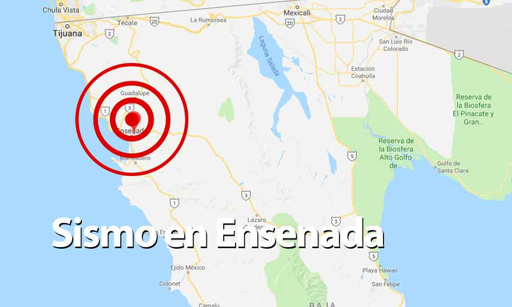 ¡De nuevo! Se registra sismo de 4.4 grados en Ensenada