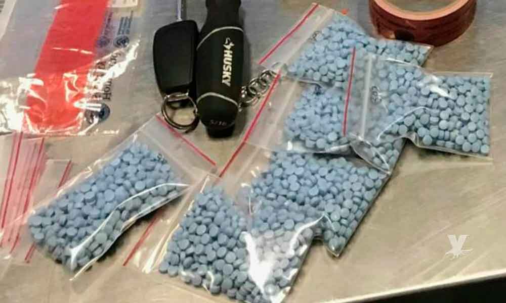 Decomisan en garita de San Ysidro más de 20 mil pastillas de fentanilo