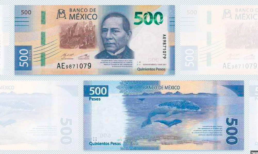 Comparten características para identificar los nuevos billetes de 500 pesos (VIDEO)