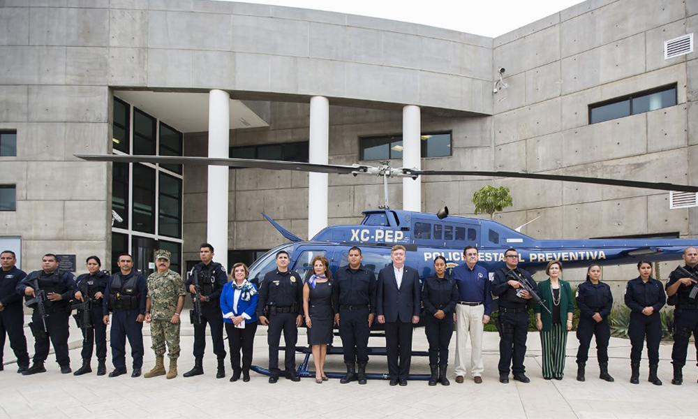 Entregan nuevo helicóptero de la Policía Estatal Preventiva en Tijuana