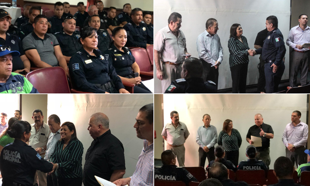 Entregan retroactivo de homologación de salario a Policías Municipales de Tecate