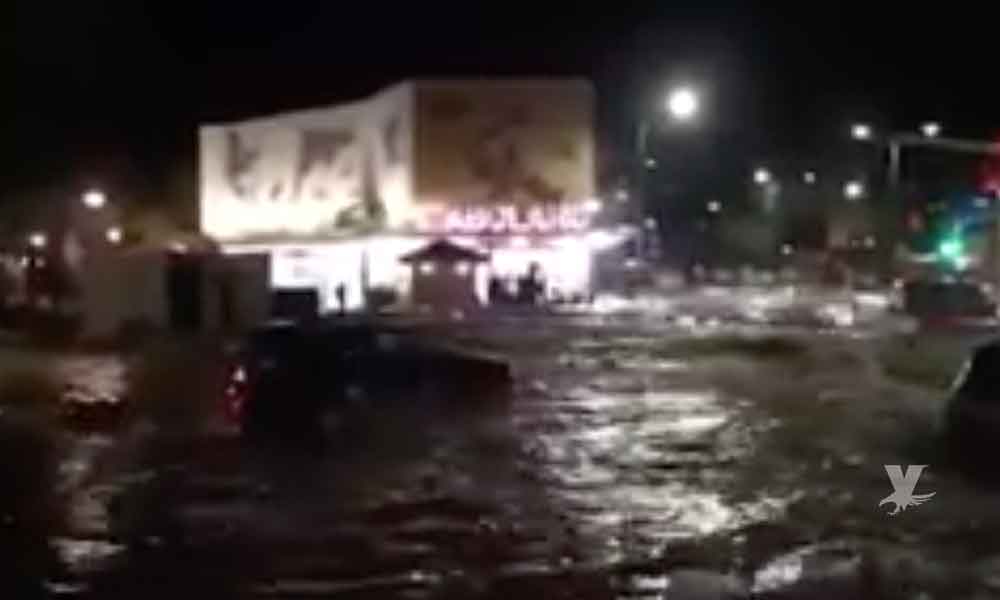 (VIDEO) Huracán “Rosa” hace contacto con Los Cabos y se presentan las primeras inundaciones