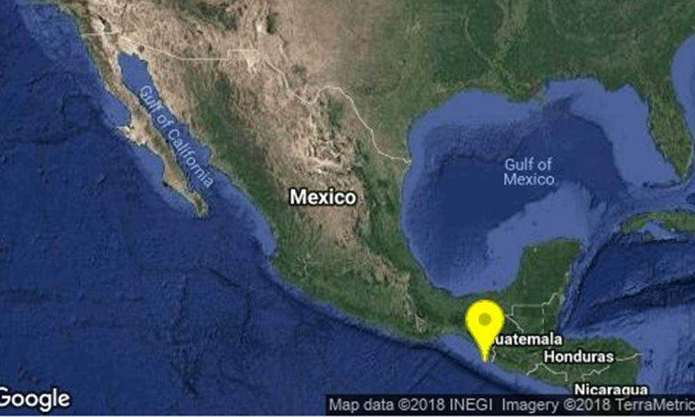Sacude sismo de 5.0 grados a Chiapas