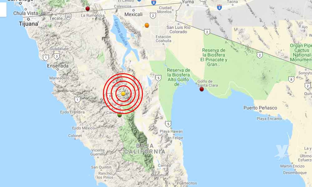 Sismo de magnitud 3.6 grados sacude a San Felipe