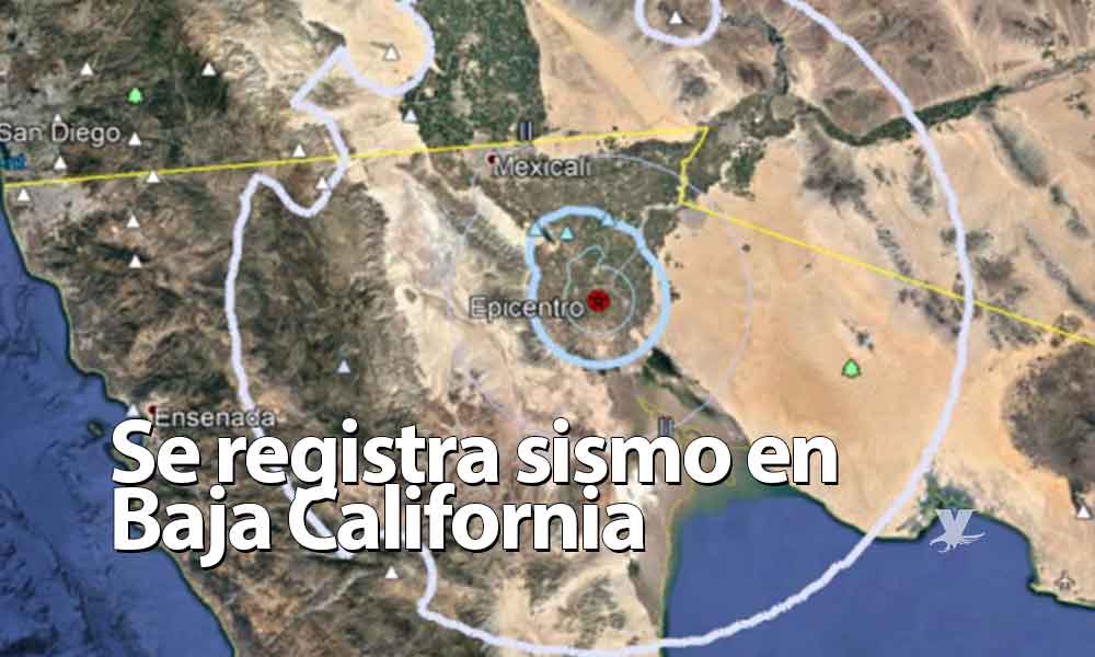 Se registra sismo de 4.2 en Baja California