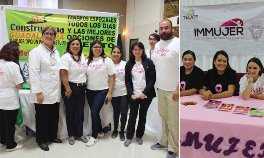 Orientan a mujeres sobre el cáncer de mama durante la jornada “Cuídate 2018” en Tecate