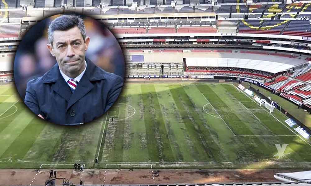 El estado del pasto en el Estadio Azteca es el reflejo de la cultura mexicana: Pedro Caixinha