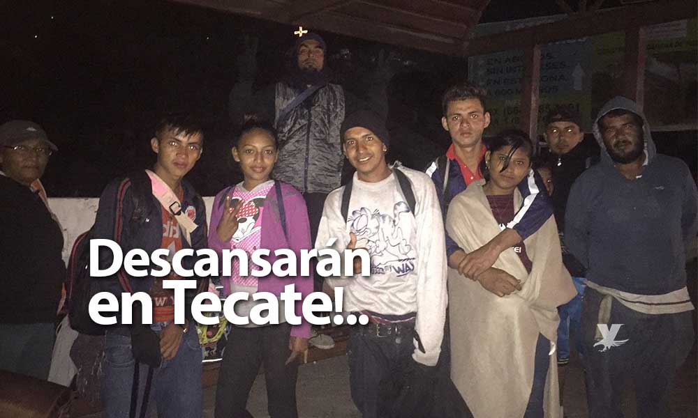 Primeros Hondureños que descansarán en la Casa del Migrante de Tecate