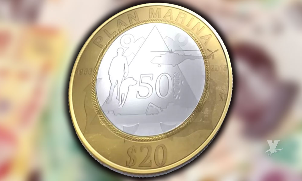 Hoy inicia a circular la nueva moneda de 20 pesos en México