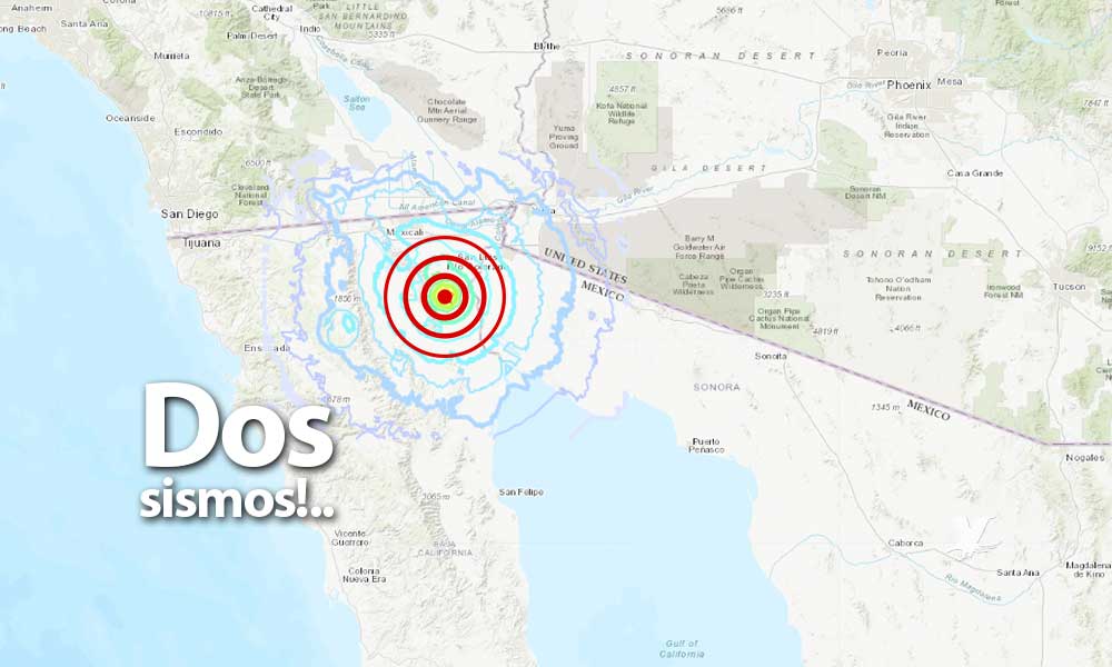 Dos sismos sacuden a Mexicali