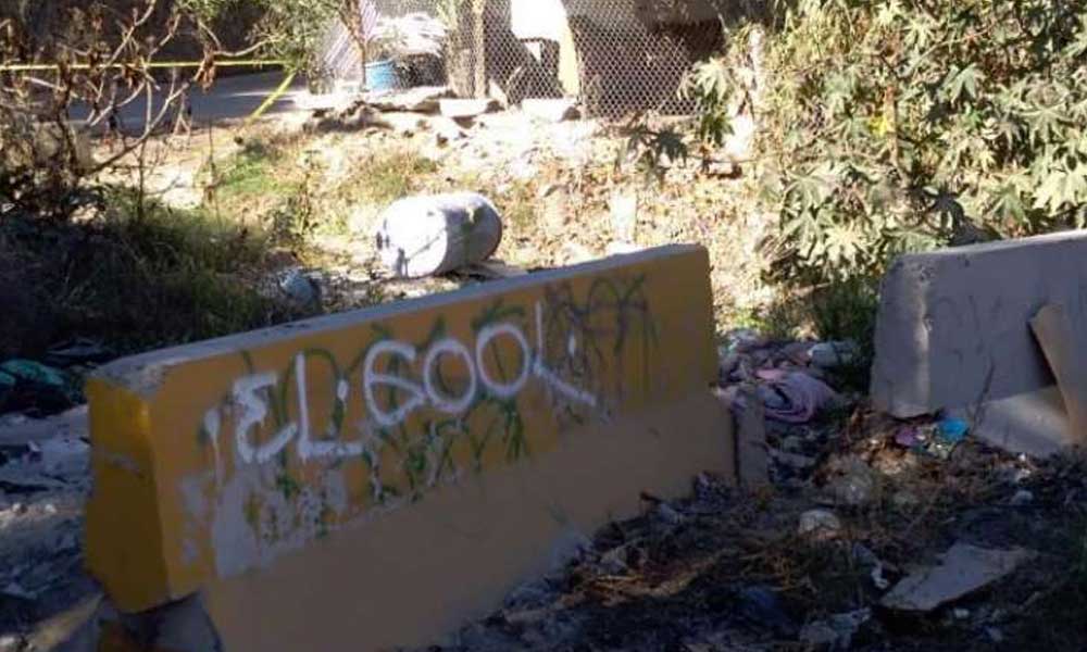 En tambo para la basura y relleno de cemento fue encontrado un cadáver en Tijuana