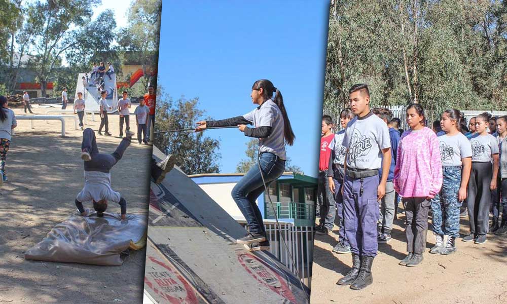 Policía juvenil forma a 120 niñas, niños y jóvenes; una estrategia para disminuir la delincuencia y el delito en Tecate
