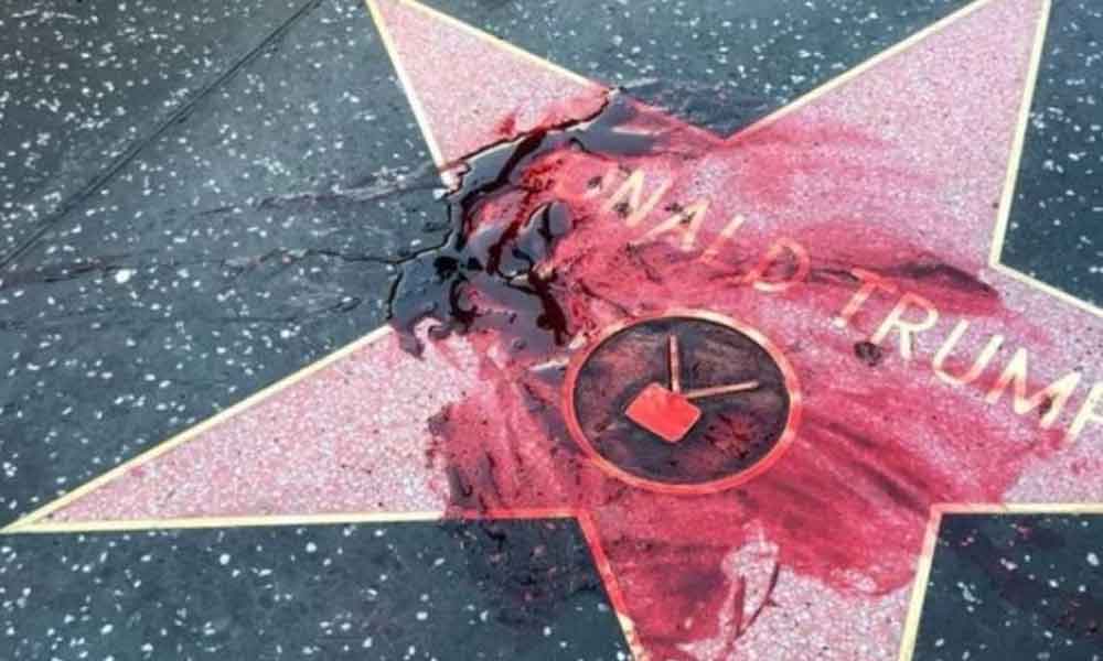 Una vez más dañan estrella en Hollywood de Donald Trump