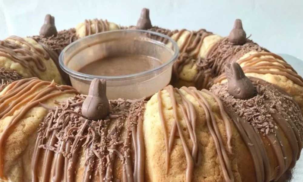 Esta es la nueva rosca de Reyes con conejitos de chocolate