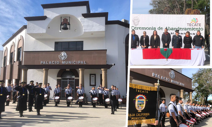 Celebran día de la Bandera Nacional en Tecate
