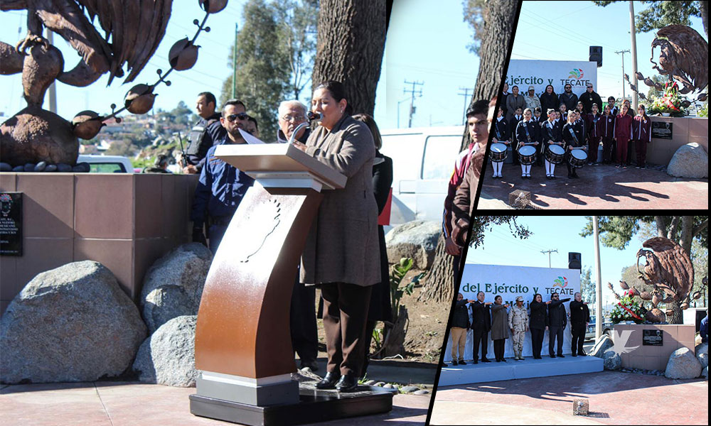 Realiza Ayuntamiento de Tecate Ceremonia en conmemoración al Día del Ejército